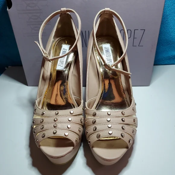 NEW Wedding Heels, Blush Heels, Prom Heels with Ankle Strap - Picture 12 of 13